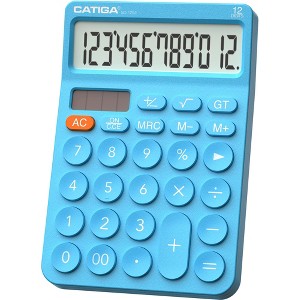 CATIGA 12 Digit Desktop Calculator with Large LCD Display, 4 Functions, Round Design Big Button, for Office, Home, School, SD-1292 - 1 of 4