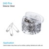 Unique Bargains Metal Blankets Crafts Brooch Making Home Sewing Safety Pins 240 Pcs - 3 of 3