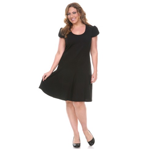 Women's Plus Size Fit And Flare Cara Dress - White Mark : Target