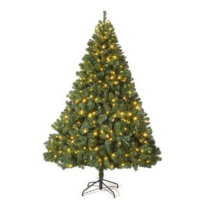 Artificial Christmas Tree, Realistic High-End Spruce Christmas Tree, Prelit Christmas Tree, Metal Hinges, for Home, Office, Party - 1 of 4
