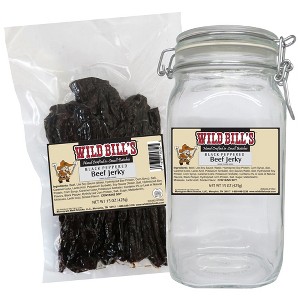 Wild Bill's Black Peppered Beef Jerky One-Bag Starter Kit (one 15oz bag and 1 jar) - 1 of 4