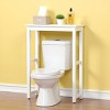 Alaterre Furniture Dorset Over The Toilet Etagere White: Bathroom Storage, Hardwood Frame, 75lb Capacity - 3 of 4