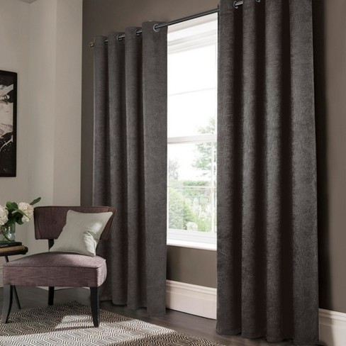 Olivia Gray Lynx Matte Embossed Blackout Grommet Panel - Black - image 1 of 1