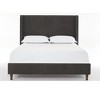 Sapphtopaz Modern Bed Frame with Wingbacks Headboard Upholstered Platform Bed with Solid Wood Feet for Bedroom,No Box Spring Needed - 4 of 4