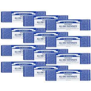 Dr. Bronner's Peppermint All-One Toothpaste - Case of 12/1 oz - 1 of 3