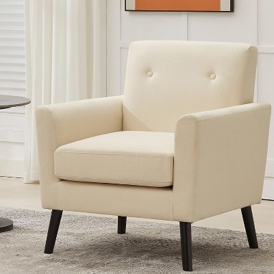 Mid-Century Armchair , Ergonomic Support for Living Room, Office & Reading Nooks
