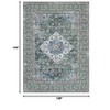 Vintage Floral Printed Oriental Area Rug, 9x12 Washable, Stain-Resistant - 3 of 4