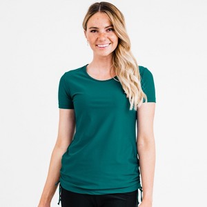 Calypsa Women's UPF 50+ Short Sleeve Adele Swim Top - 1 of 4