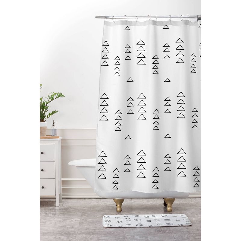 June Journal Minimalist Triangles Shower Curtain - Deny Designs, 4 of 7
