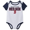 MLB Boston Red Sox Infant Boys' 3pk White Bodysuit - 2 of 4