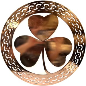 Slickblue Celtic Metal Wall Art – 12" Round Hanging Decor in 8 Irish Designs & 4 Finish Options for Home - 1 of 4