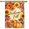 Briarwood Lane Double Sided House Flag 40x28 For Outdoor Welcome Fall Flowers For Fall House Flag - 2 of 4
