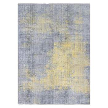 World Rug Gallery Contemporary Abstract Machine Washable Area Rug