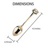Fino 4.5-Inch Cup & Saucer Design Gold Plated Demi Spoon - 3 of 4