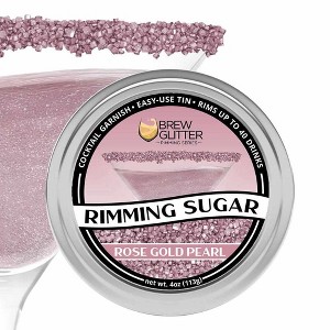 Brew Glitter Colorful Cocktail Rimming Glitter Sugar Series (1x 4oz Tin) - 1 of 4
