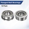 Unique Bargains Chrome Steel Multipurpose Use Flanged Ball Bearing 10 1/4" x 1/2" x 1/5" - 4 of 4