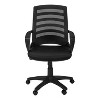Monarch Specialties Office Chair Adjustable Height Swivel Ergonomic Armrests Computer Desk Work Metal Mesh Black Contemporary Modern - 3 of 4