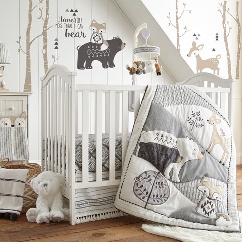 Teddy bear best sale fleece cot bedding