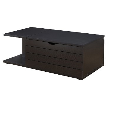 Yara Contemporary Slide Top Coffee Table Cappuccino - HOMES: Inside + Out