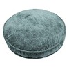 Edie@Home 16" Delmonico Chenille Round Throw Pillow Cadet: Woven Polyester, Indoor Use, Sewn Seam Closure - 3 of 3