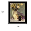 HomeRoots Tulips and Lavender Black Framed Print Wall Art - 3 of 4