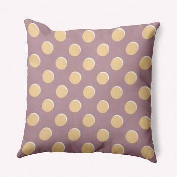 16"x16" Spring Polka Dots Square Throw Pillow Romantic Purple - e by design