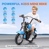 Jojoka Electric Motorcycle for Kids, 24v Dirt Bike Electric with Led Lights, Rear Brake, Leather Seat, Two Speed Max Up to 14MPH - 4 of 4