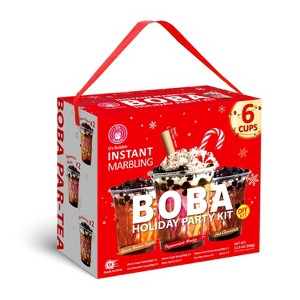 O's Bubble Brown Sugar, Peppermint and Hot Chocolate Flavored Variety Boba Tea Kit  - 12.9oz/6ct - 1 of 4