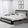 Industrial Bed Frame with Headboard | 4 Storage Drawers & USB Port | Metal Slat Support - No Box Spring | Noise Free & Easy Assembly - 4 of 4