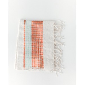 Slickblue Cotton Hand Towel, Machine Wash Azure Collection, Handwoven Accent for Kitchen or Bath, 21x27, Color Options - 1 of 4
