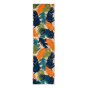 World Rug Gallery Tropical Floral Modern Indoor/Outdoor Area Rug - 1 of 4