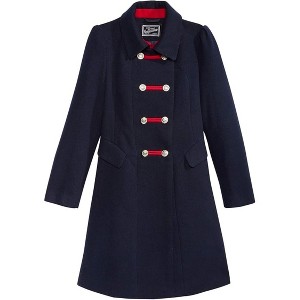 Rothschild Big Girls' Faux Wool Bandmaster Military Dress Coats - 1 of 3