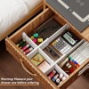 YIGII 5 Pack Drawer Dividers for Clothes Adjustable Drawer Dividers 4" High Expandable from 11"-17" Drawer Dividers for Bedroom, Office Storage,White - 3 of 4