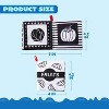 Joyfy Baby Bath Soft Books Black White Infant  Nontoxic Waterproof Newborn Toys Toddler Educational Learning Toys Baby Shower Montessori Sensory 8 Pcs - 3 of 4