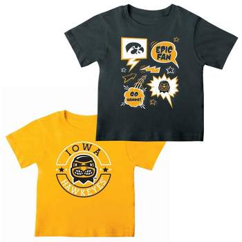 NCAA Iowa Hawkeyes Toddler Boys' 2pk T-Shirt