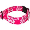 Country Brook Petz 1 1/2 Inch Deluxe Pink Hawaiian Dog Collar - image 3 of 4