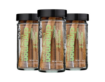 Spicely Organics - Organic Cinnamon Ceylon - Sticks Count - Case of 3/6 ct