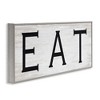 Stupell Industries EAT Farmhouse Kitchen Sign Soft Distressed Pattern, 13" x 30" - 3 of 4