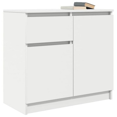 CLIHOME 3 Doors Kitchen Sideboard Buffet Cabinet Engineered Wood Compact Storage Cabinet Modern Kitchen Cupboard