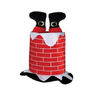 Beistle Plush Santa Chimney Hat, (1/Pkg) Multicolored - 1 of 1