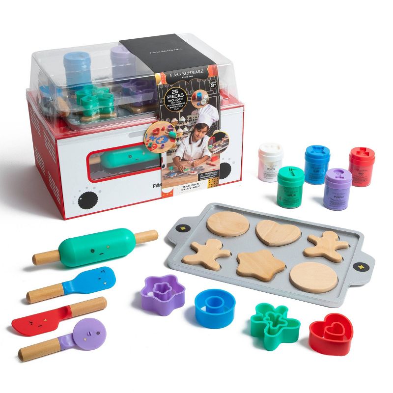 FAO Schwarz Make-Believe Bakery Oven Cookie Decorating Clay Play Set, 1 of 16