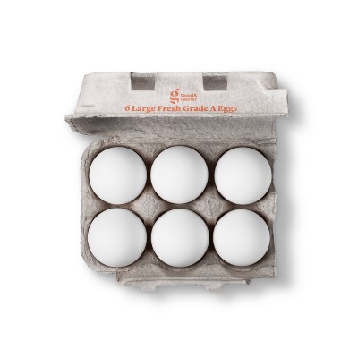 Grade A Large Eggs - 6ct - Good & Gather™