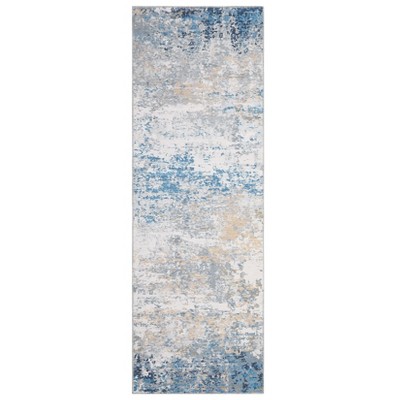 Washable Modern Abstract Rug Non Slip Low Pile Rug Soft Throw Floor Cover Foldable Indoor Carpet for Living Room Bedroom Playroom Nursery