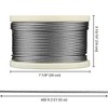 Yescom 400 Ft 1/8" T316 Stainless Steel Cable Wire Rope 7x7 Aircraft Strand Railing Decking Coil & Reel - 3 of 4
