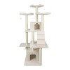 Armarkat B8201 Classic Real Wood Cat Tree In Ivory, Jackson Galaxy Approved, Multi Levels With Ramp, Three Perches, Rope Swing, Two Condos - 2 of 4