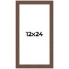 PosterPalooza | 12x24 Wide Barnwood Picture Frame, UV Acrylic, 6 Finishes - Grey, Brown, White, and Black - 2 of 4