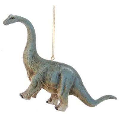 Kurt S. Adler 6.5" Blue Gray Realistic  Apatosaurus Dinosaur Christmas Ornament