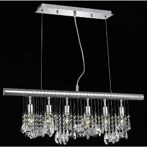 Elegant Lighting 3100d30c Chorus Line 6 Light Crystal Chandelier Target