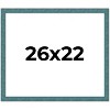 PosterPalooza | Simple Blue Picture Frame - UV Acrylic, Backing Board, Hanging Hardware Included - 2 of 4