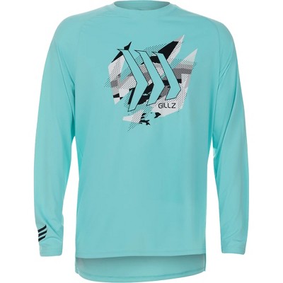 Gillz Contender Series Asslt UV Long Sleeve T-Shirt - Powder Blue